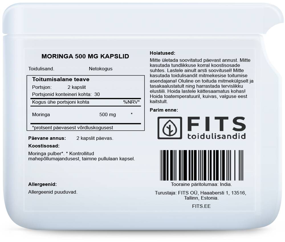 Moringa 500mg kapsulės