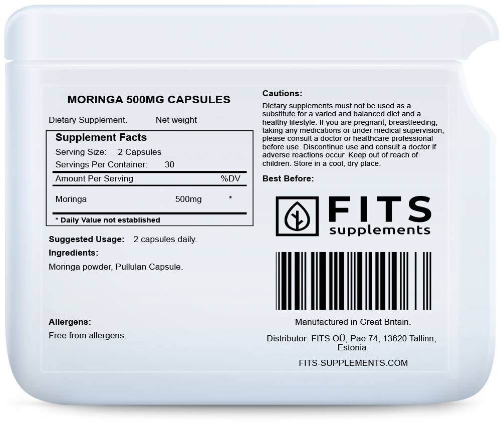 Moringa 500mg kapsulės