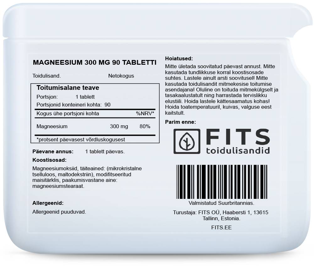 Magnis 300 mg tabletės N90