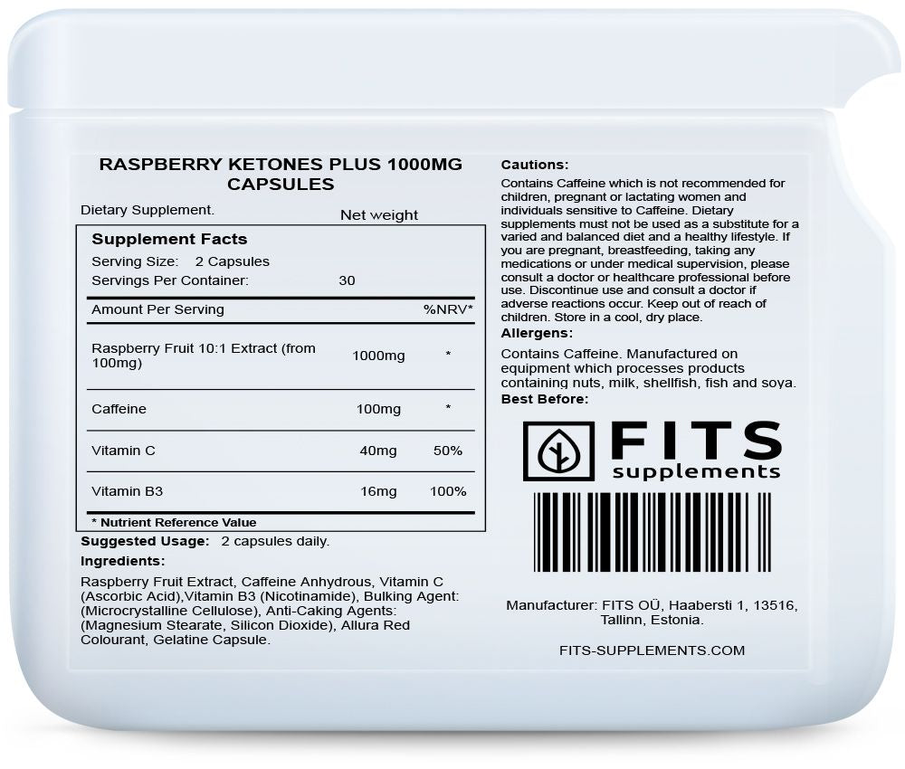 Aviečių ketonai 1000 mg kapsulės
