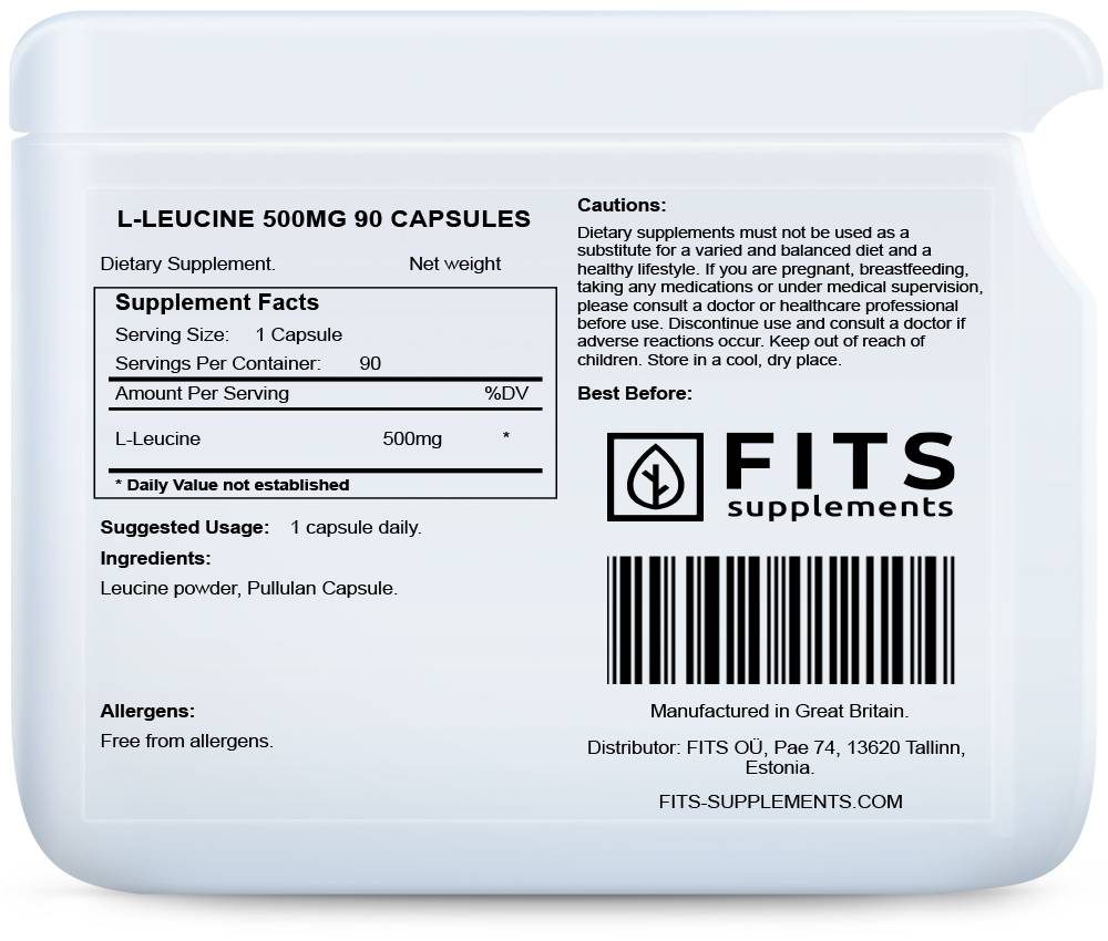 L-Leucinas 500 mg kapsulės N90