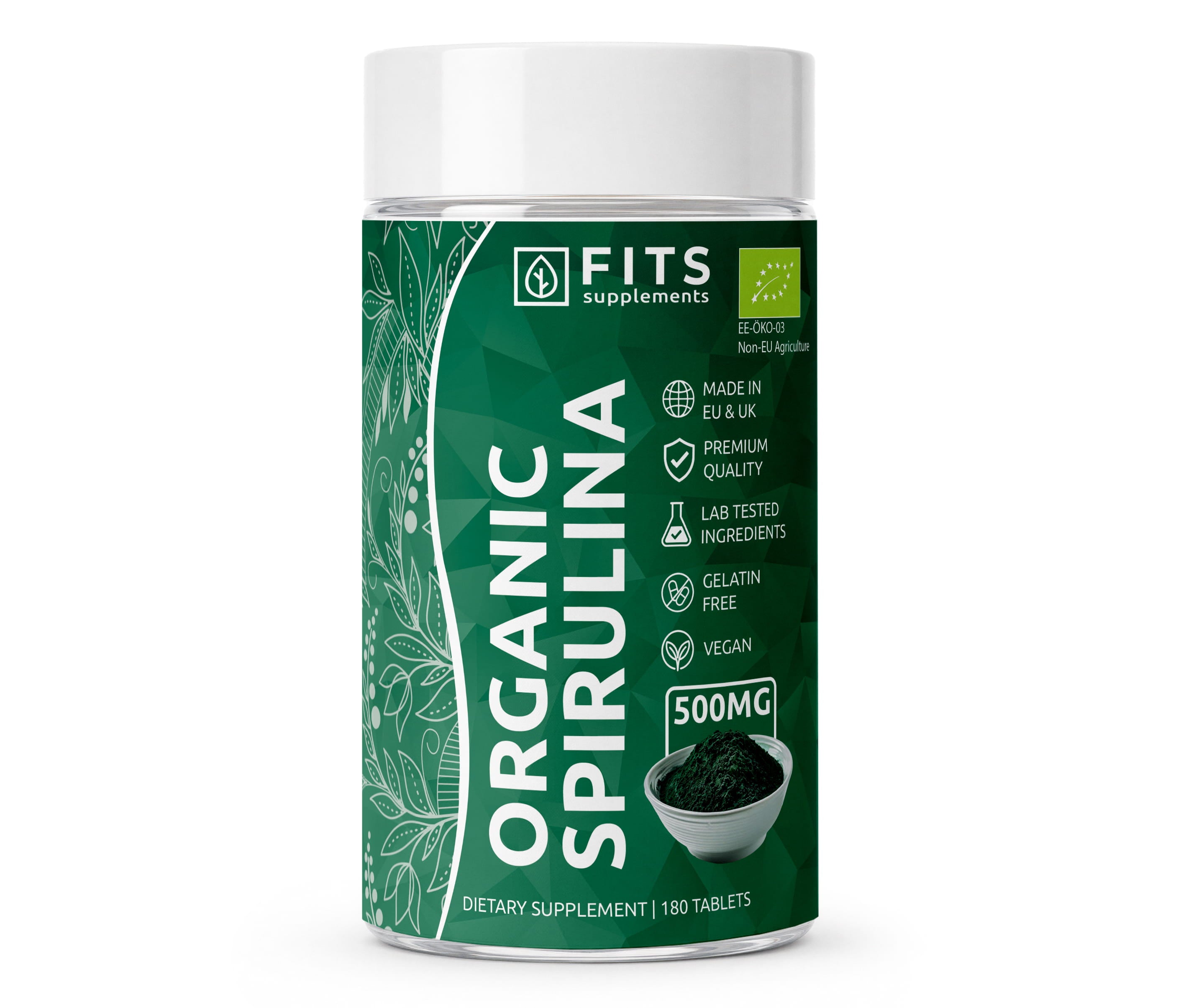Spirulina 500 mg tabletės N180