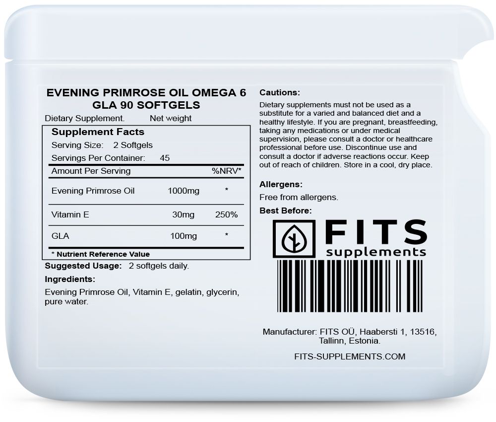 Nakvišų aliejus Omega 6 GLA minkštos kapsulės N90