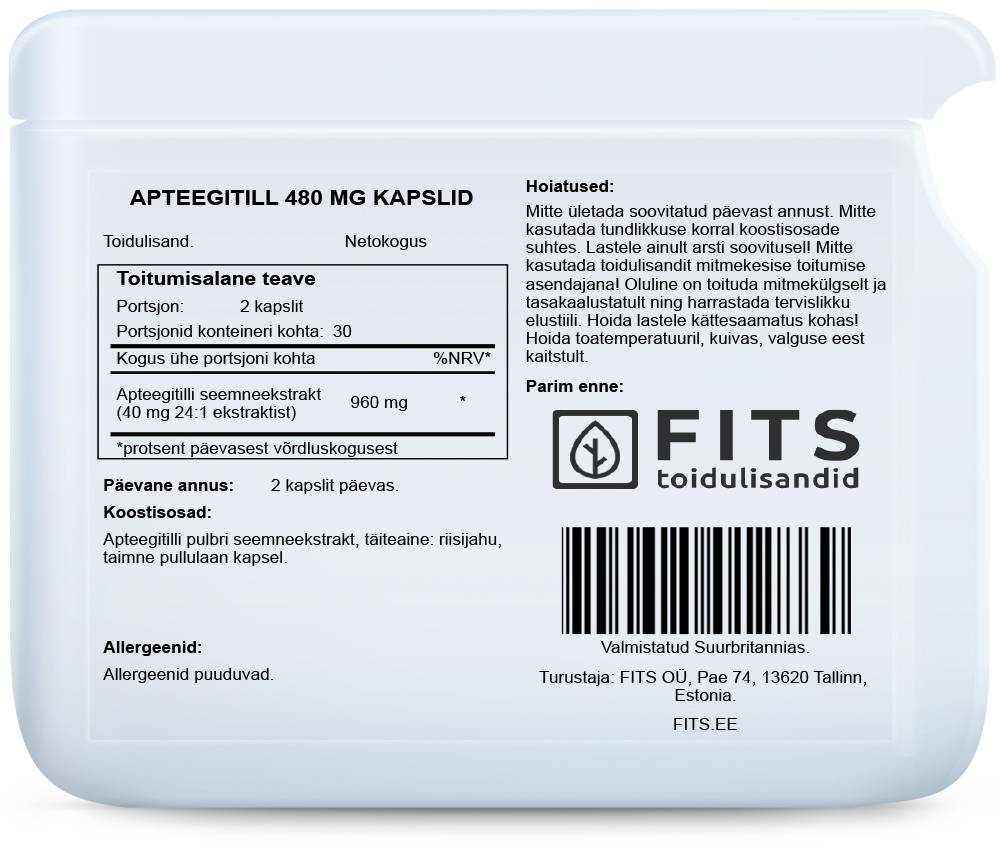 Pankolių sėklos 480mg kapsulės