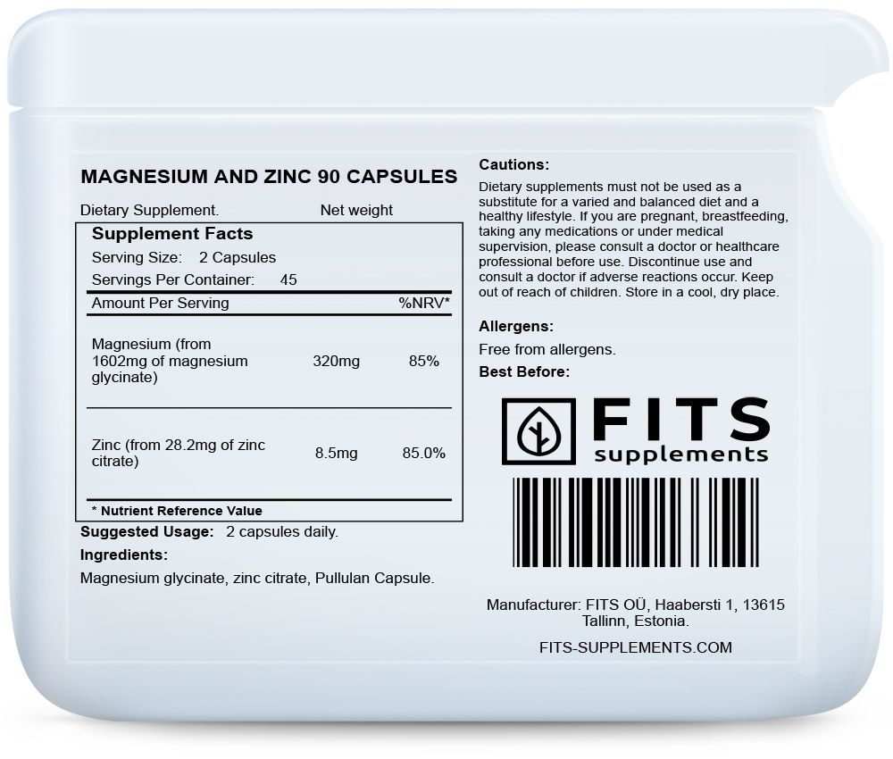 Magnesium and Zinc kapsules N90
