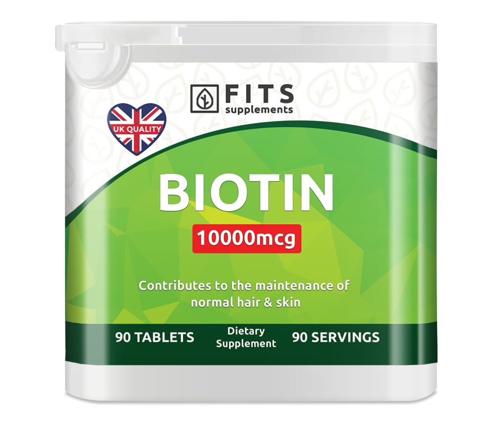 Biotinas 10000 mkg 90 tabletės