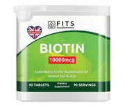 Biotinas 10000 mkg 90 tabletės