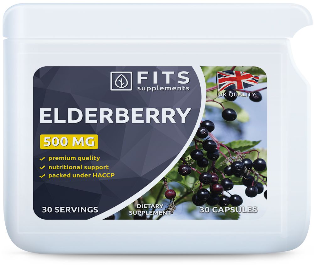 1=3! Best before 31.12.24! Elderberry 500mg kapsules