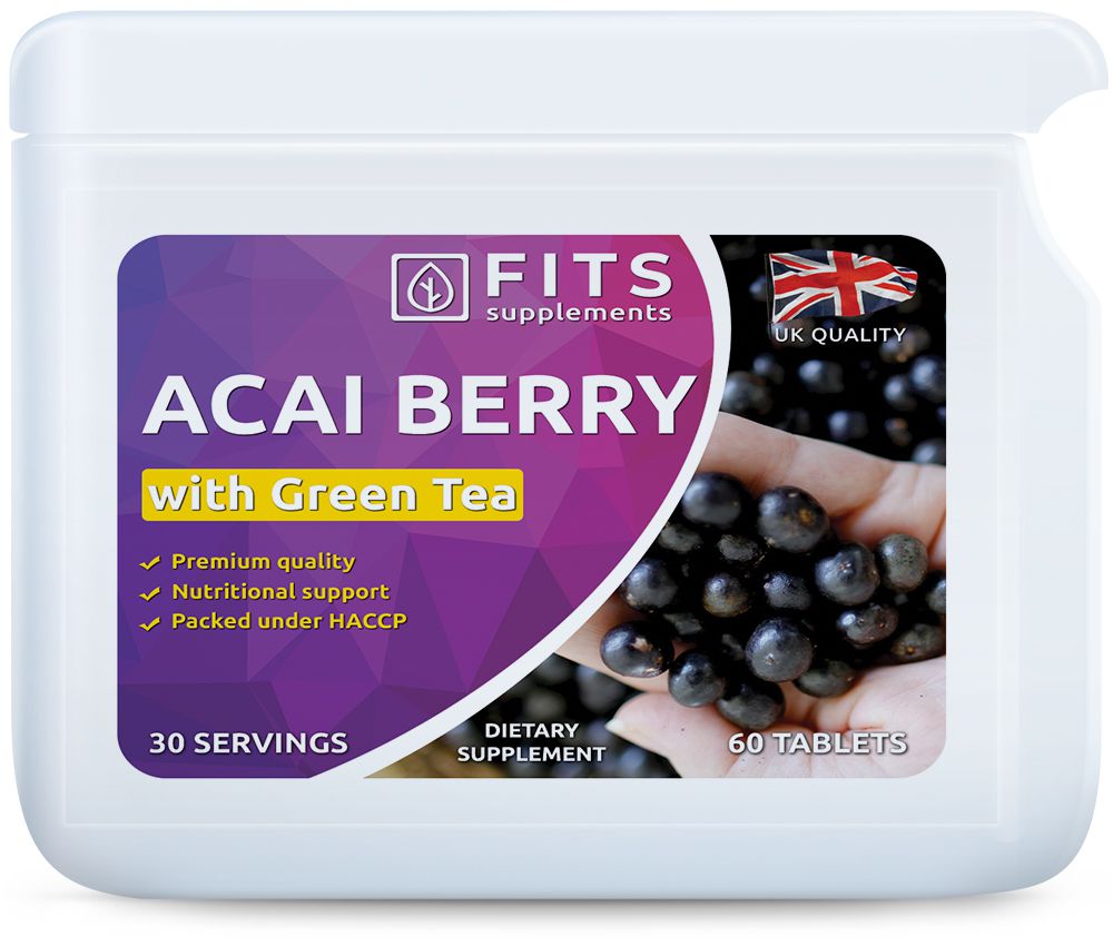 Acai Berry 2000mg and Green Tea 1350mg tablets