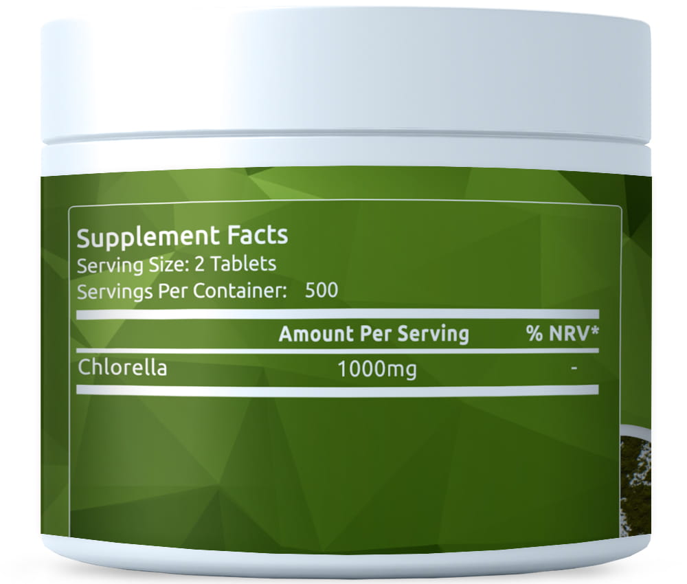 Chlorella BIO 500mg tabletės N1000