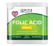 Folic acid 400mcg 90 tablečių