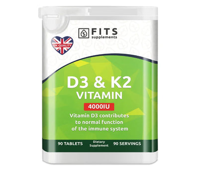 Vitaminas D3 4000IU ir vitaminas K2 tabletės N90