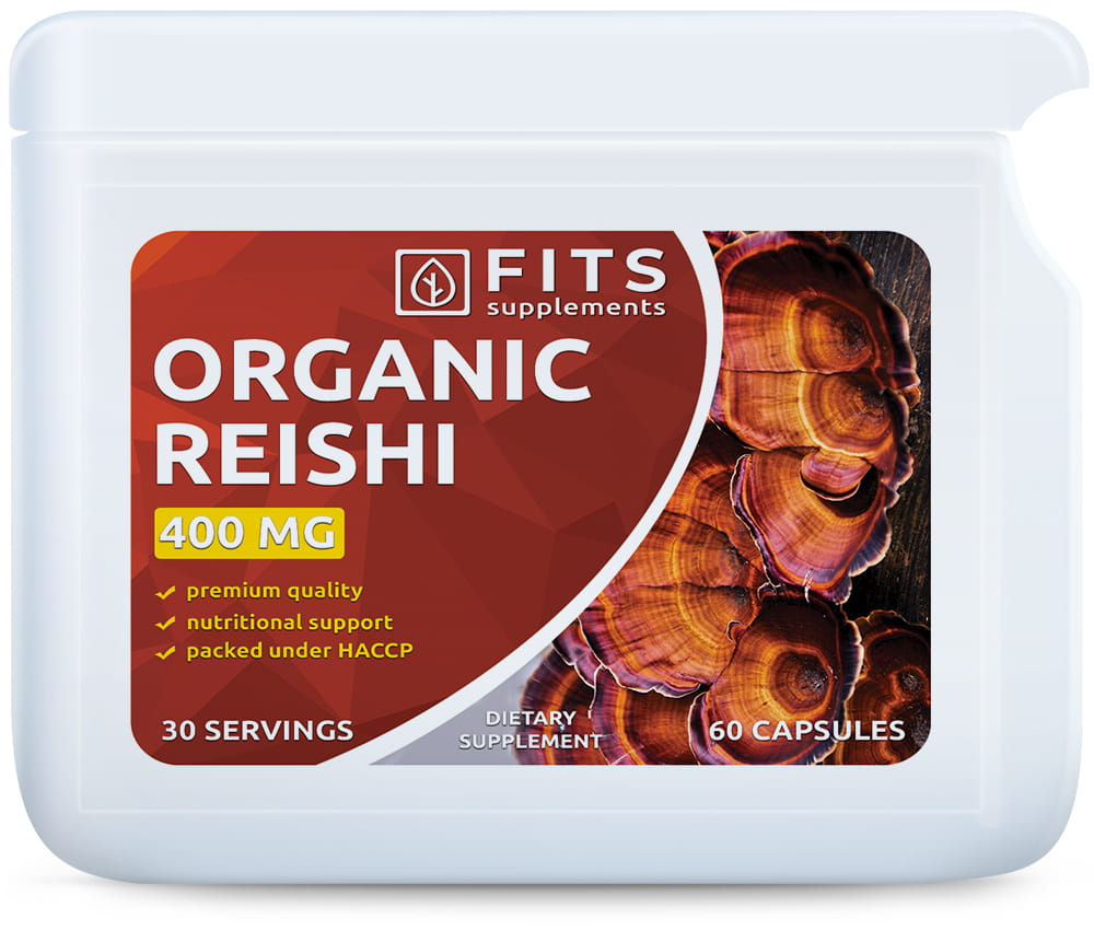 Organic Reishi 400mg kapsulės
