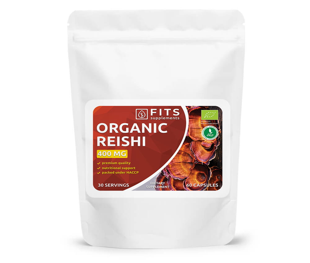 Organic Reishi 400mg kapsulės