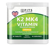 Vitaminas K2 MK4 100 mkg tabletės N90