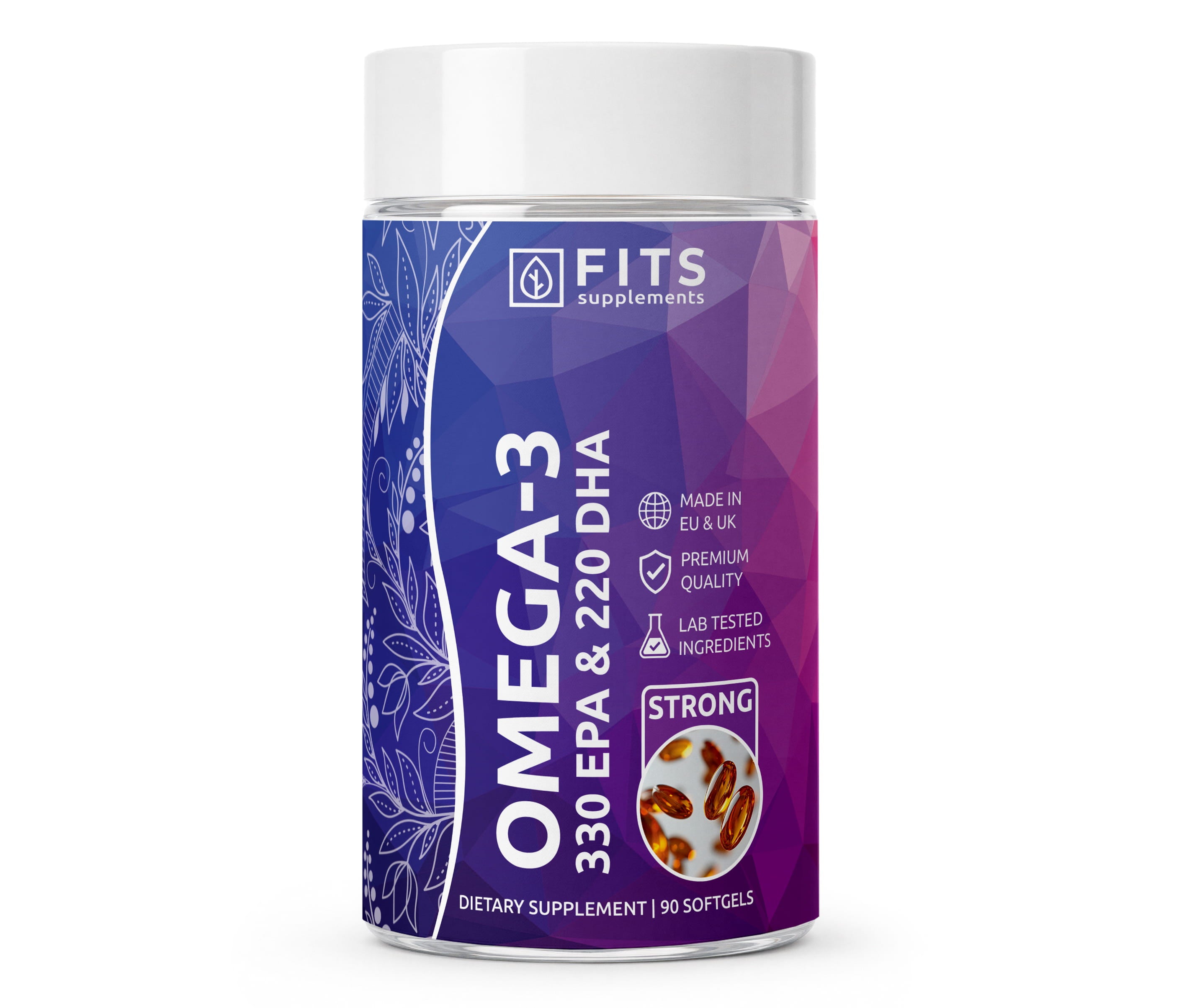 Omega-3 Strong 330 EPA and 220 DHA 90 softgels