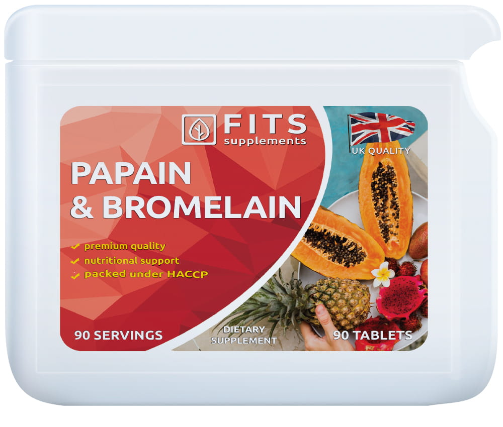 Papaino ir bromelaino 90 tabletės