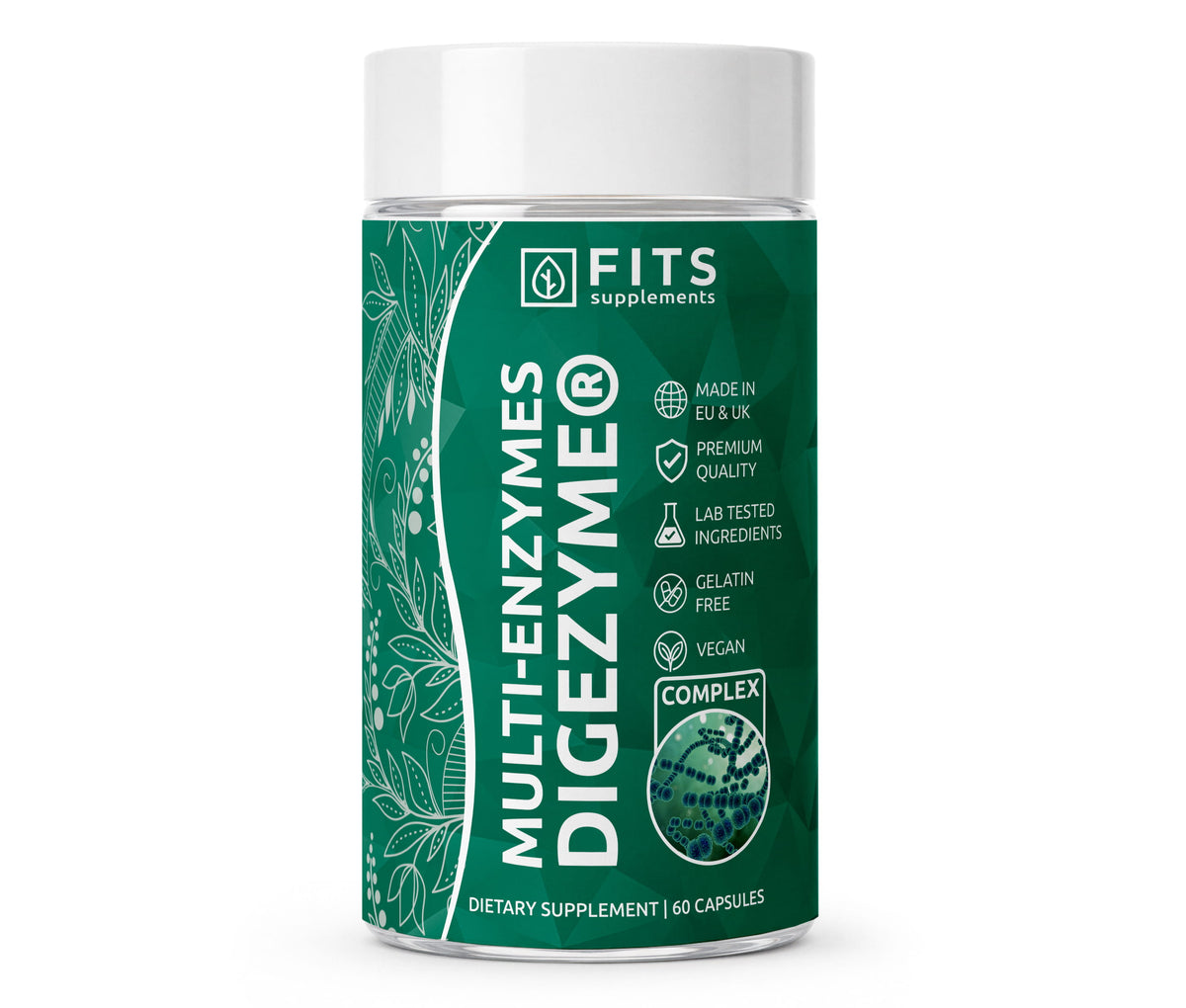 Daugiafermentinis kompleksas DigeZyme® 300 mg 60 kapsulių