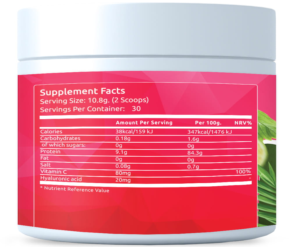 Premium Kolagenas Fresh Strawberry 325 g, milteliai