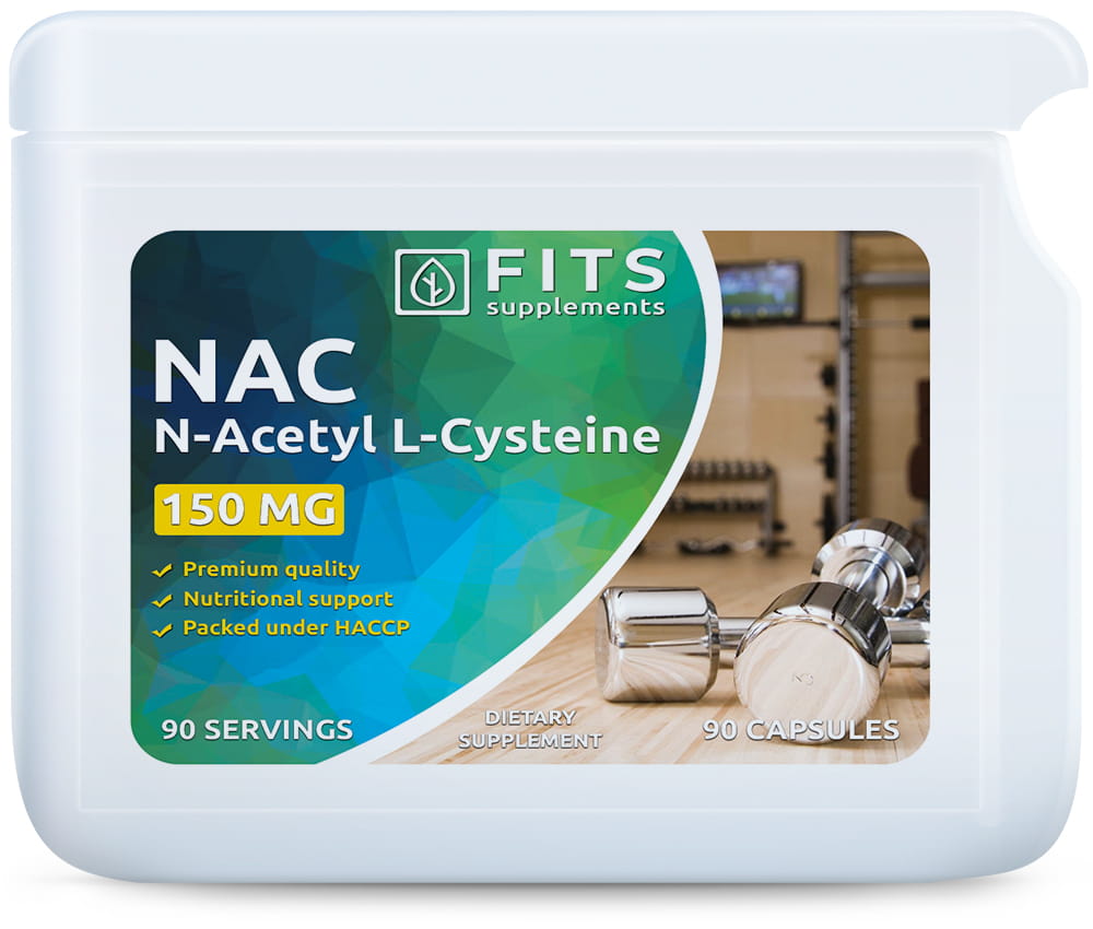 NAC N-acetil-L-cisteinas 150 mg, 90 kapsulių