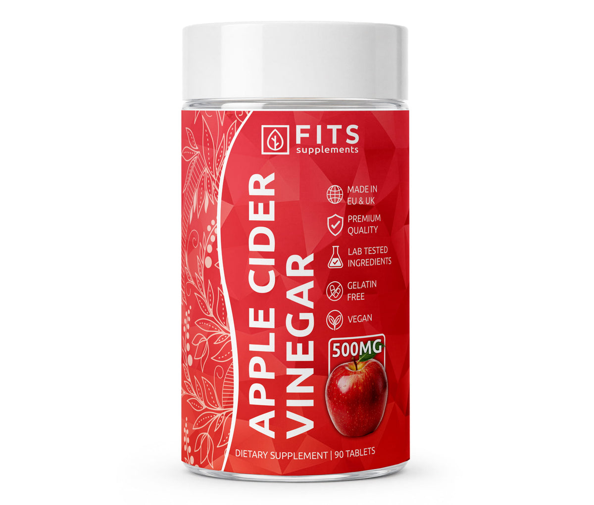 Obuolių acto 500 mg, 90 tablečių