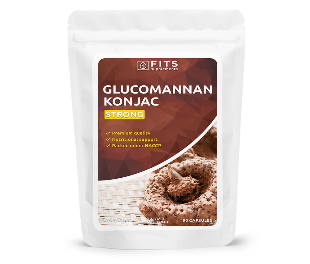 Glucomannan Konjac Strong 600mg kapsulės
