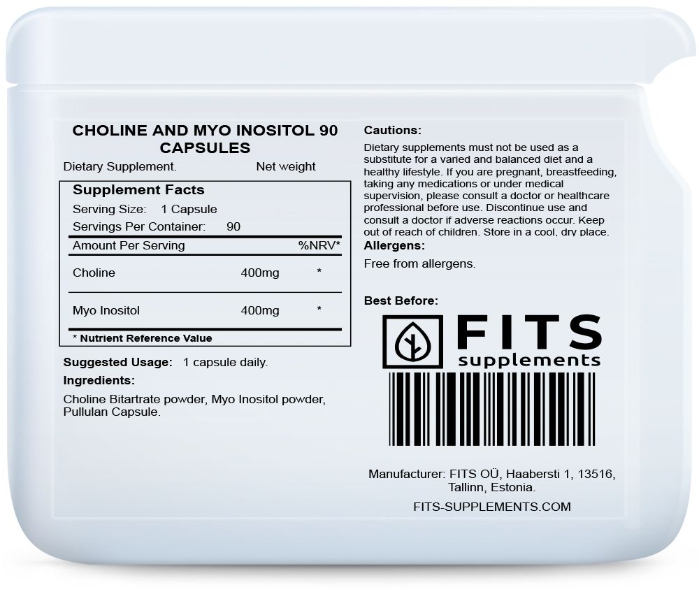 Choline and Myo Inositol 90 kapsules
