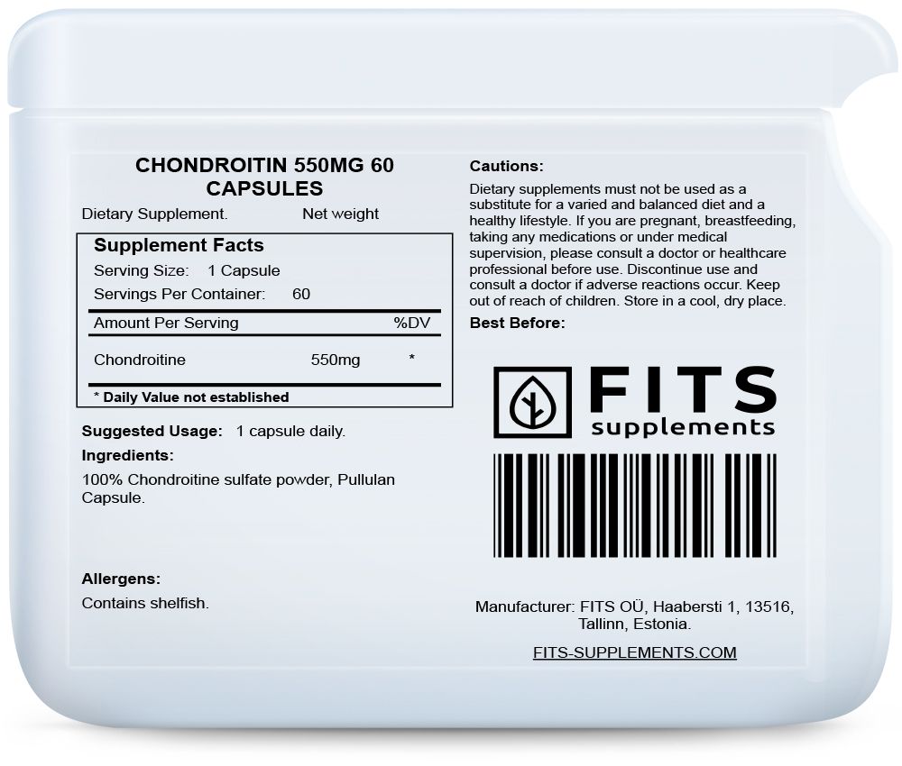 Chondroitin 550mg 60 kapsules