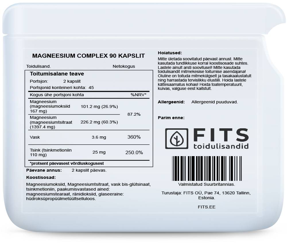 Magnesium Complex 90 capsules