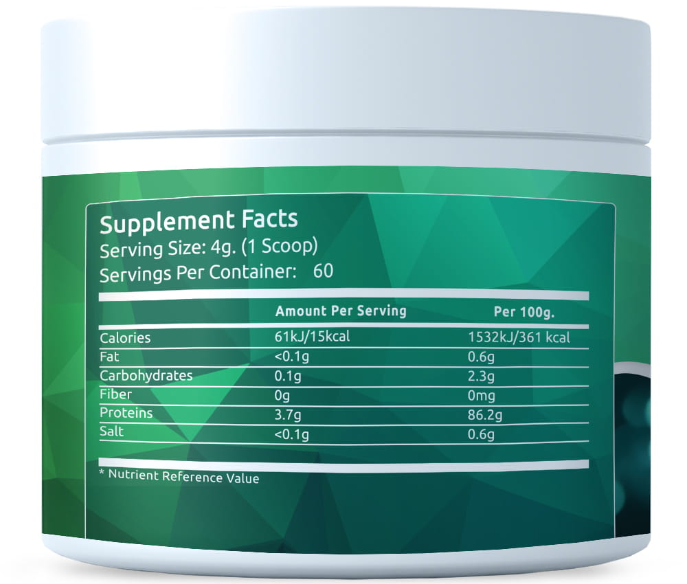 Premium Hydrolyzed Marine Collagen 240g milteliai