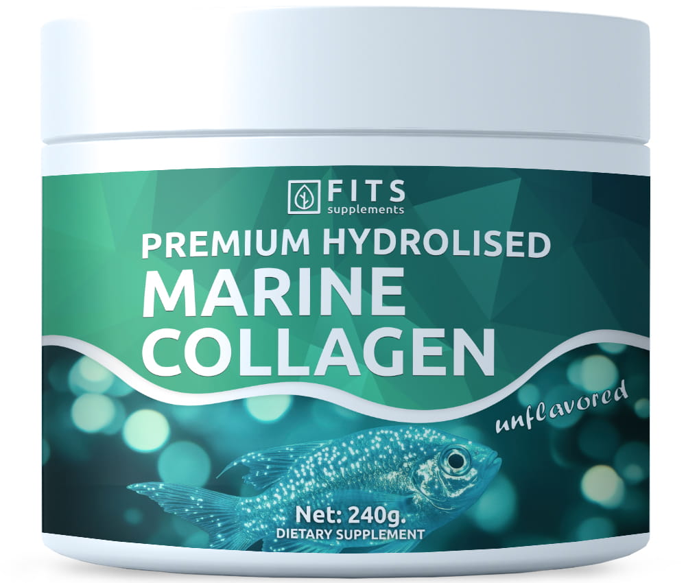 Premium Hydrolyzed Marine Collagen 240g milteliai