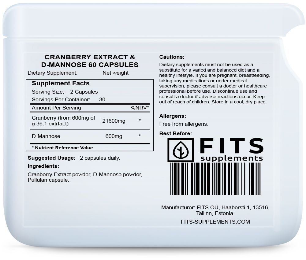 Spanguolės & D-manozės kapsules