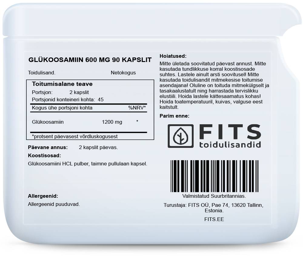 Gliukozaminas 600 mg kapsules N90