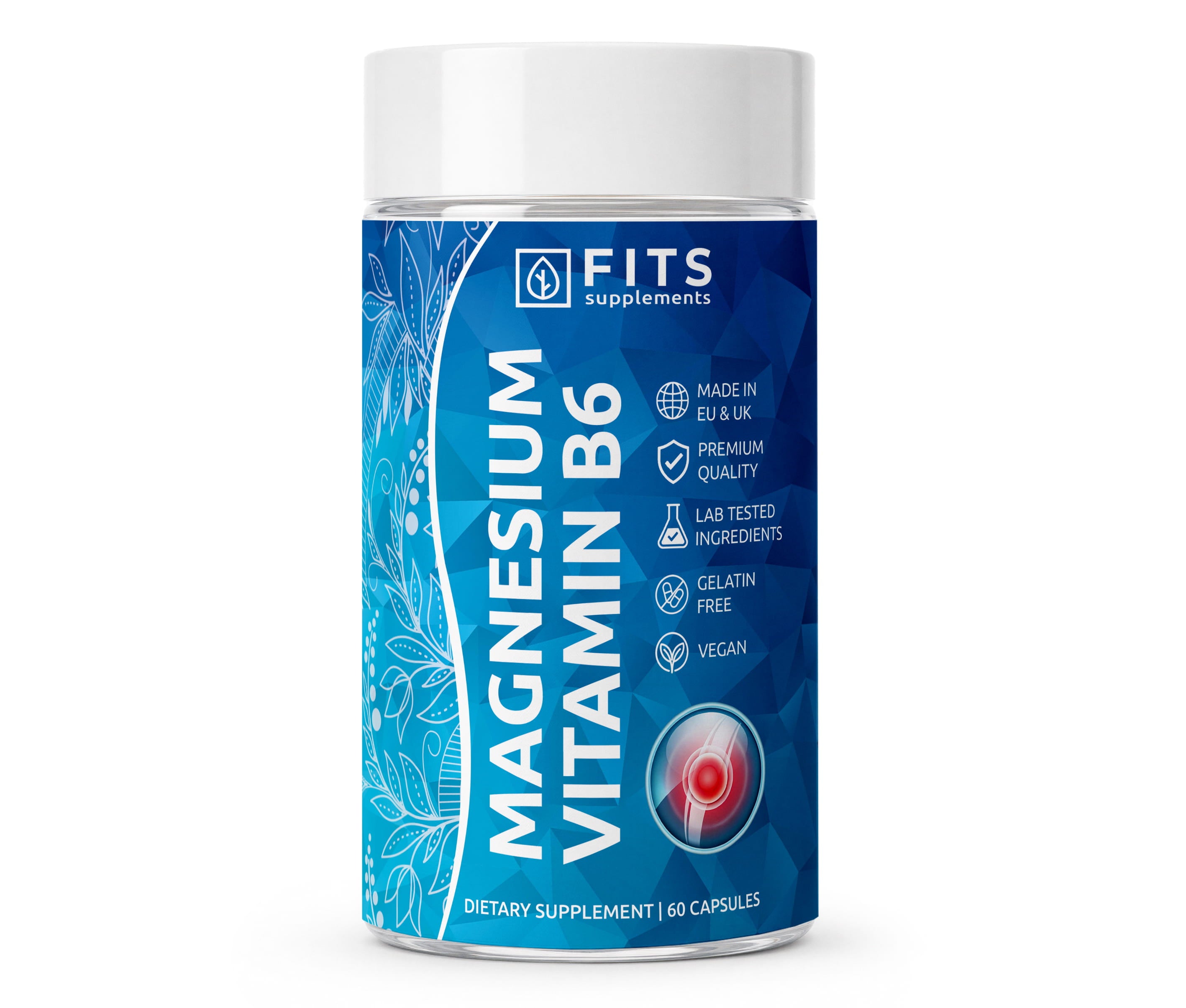 Magnis ir vitaminas B6, 60 kapsulių