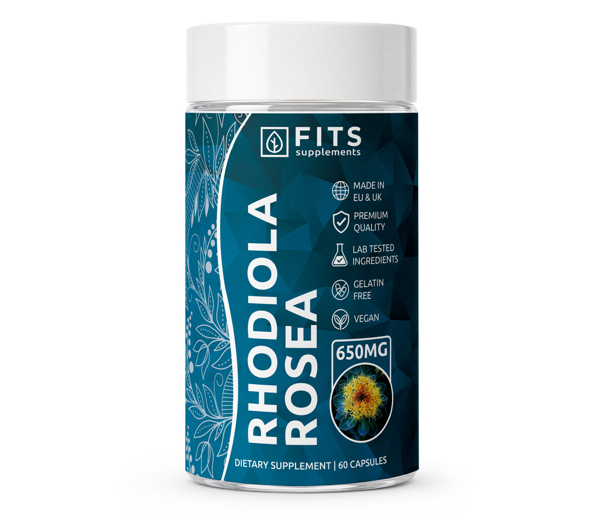 Rhodiola Rosea 650mg 60 kapsules