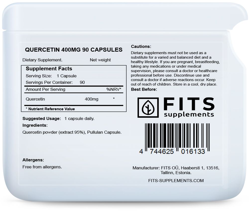 Quercetin 400mg kapsules