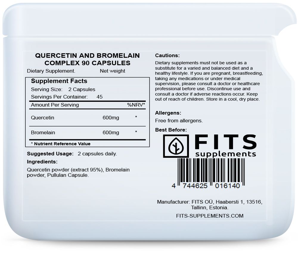 Quercetin and Bromelain Complex kapsules
