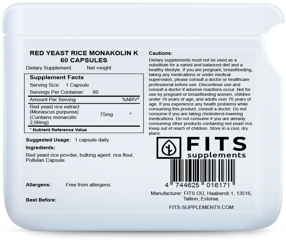 Red Yeast Rice Monakolin K kapsules