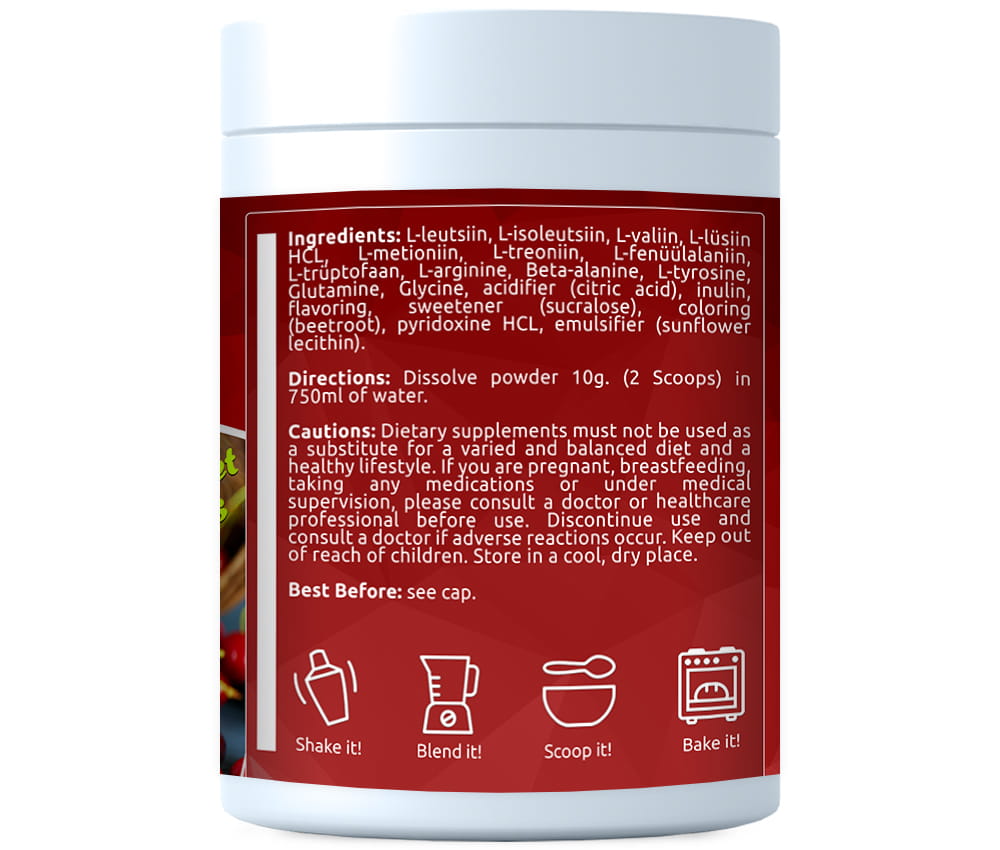 Amino PRO Complex Dark-Sweet Cherries 600g milteliai