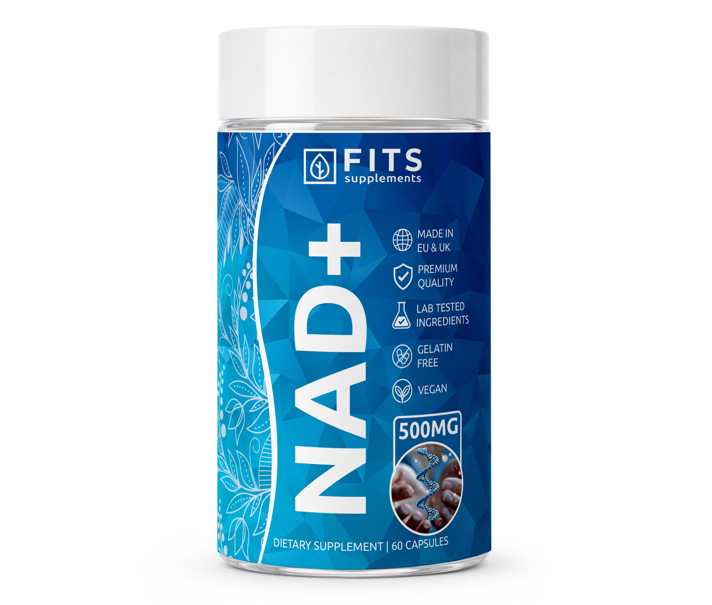 NAD+ Strong 500 mg 60 kapsulių