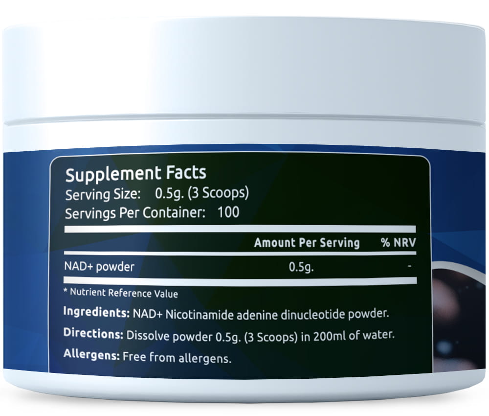 NAD+ milteliai 50g