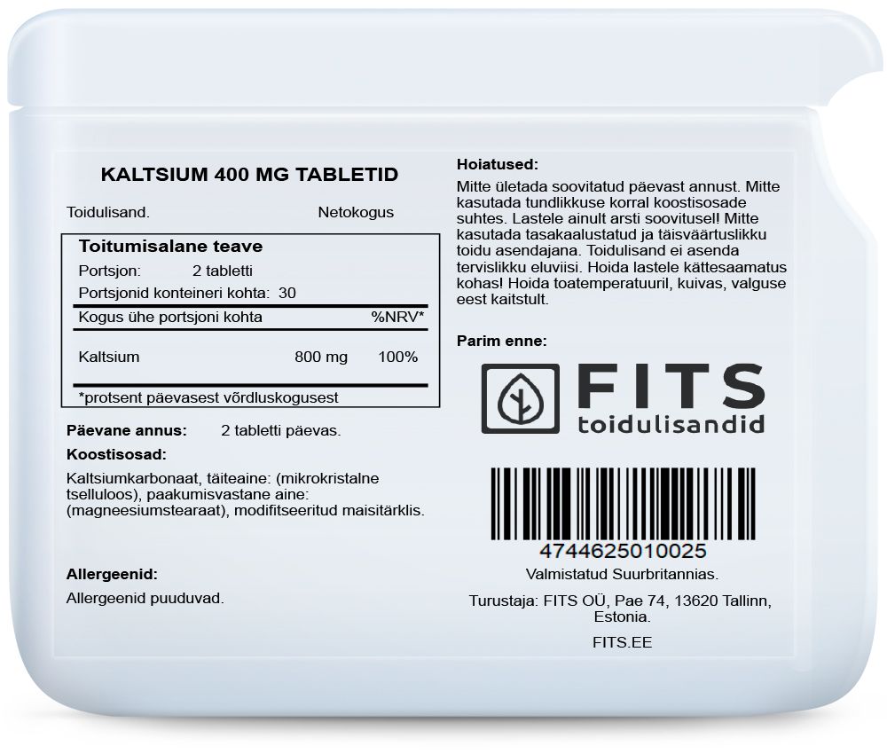 Kalcis  400mg tabletės