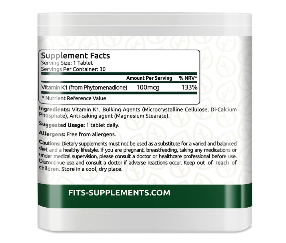 Vitaminas K1 100 mkg tabletės