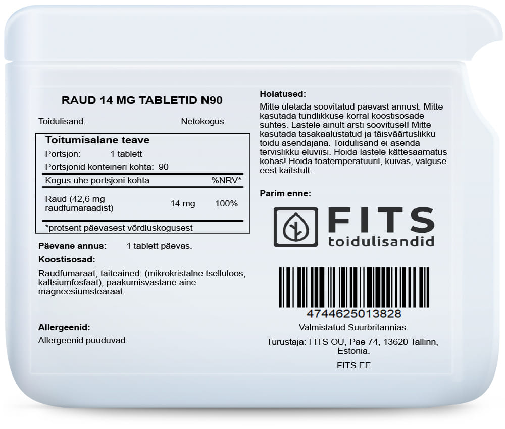 Iron 14mg 90 tablets