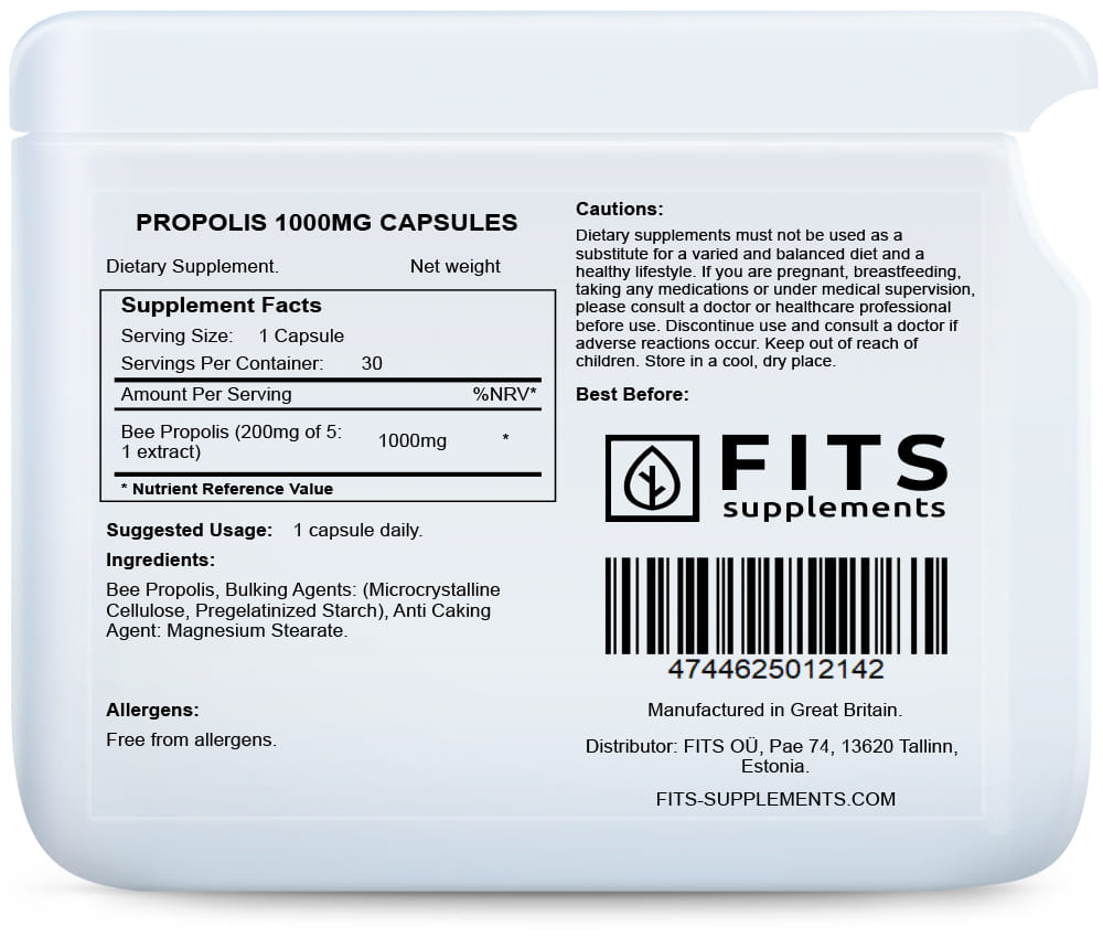 Propolis 1000mg 30 capsules